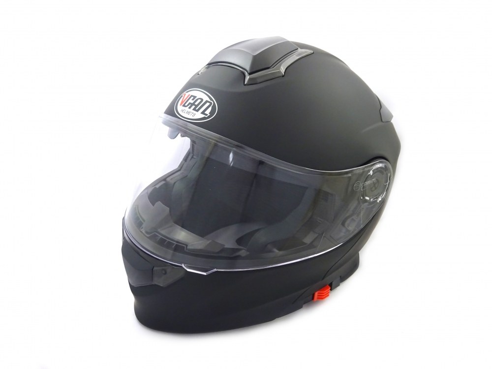 KASK VCAN MODEL V271 MATT BLACK Z PODNOSZONĄ SZCZĘKĄ I BLENDĄ CZARNY ...